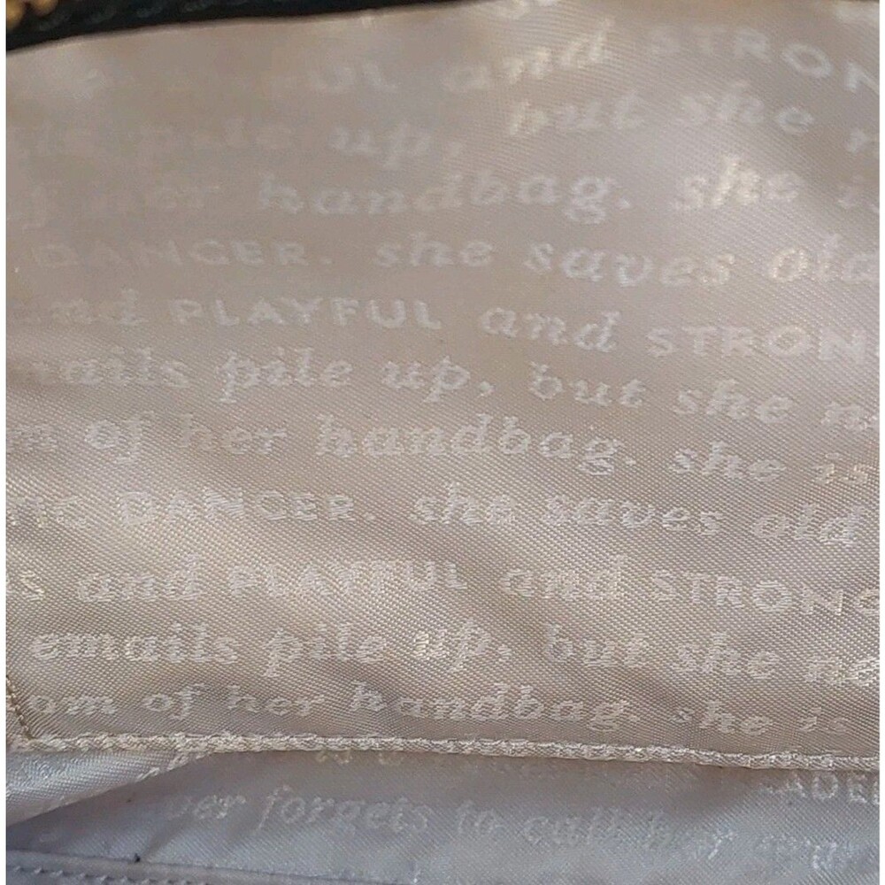 Kate Spade Disney Fairytale Fashionable Canvas Tote Bag Silver Glitter Black - Picture 6 of 16